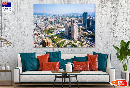 New Taipei City Skyline View Photograph Print 100% Australian Made