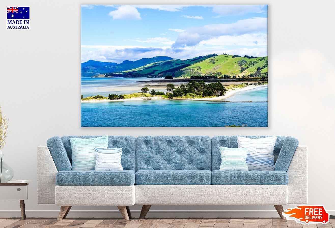 South Island of New Zealand Sea View Print 100% Australian Made