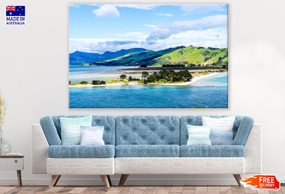 South Island of New Zealand Sea View Print 100% Australian Made