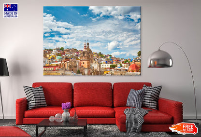 Cobbled Guanajuato City Skyline Photograph Print 100% Australian Made