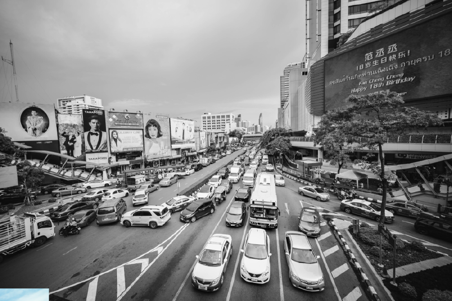 B&W City View Photograph Print 100% Australian Made