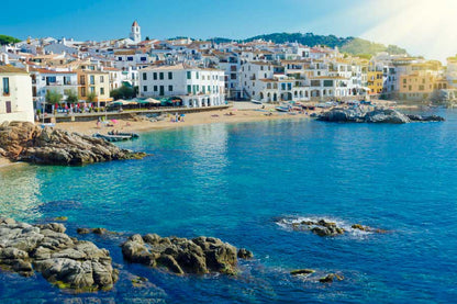 Bella Home Beach & Coastal town in Spain Print Canvas Ready to hang