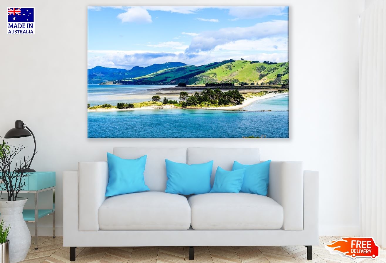 South Island of New Zealand Sea View Print 100% Australian Made
