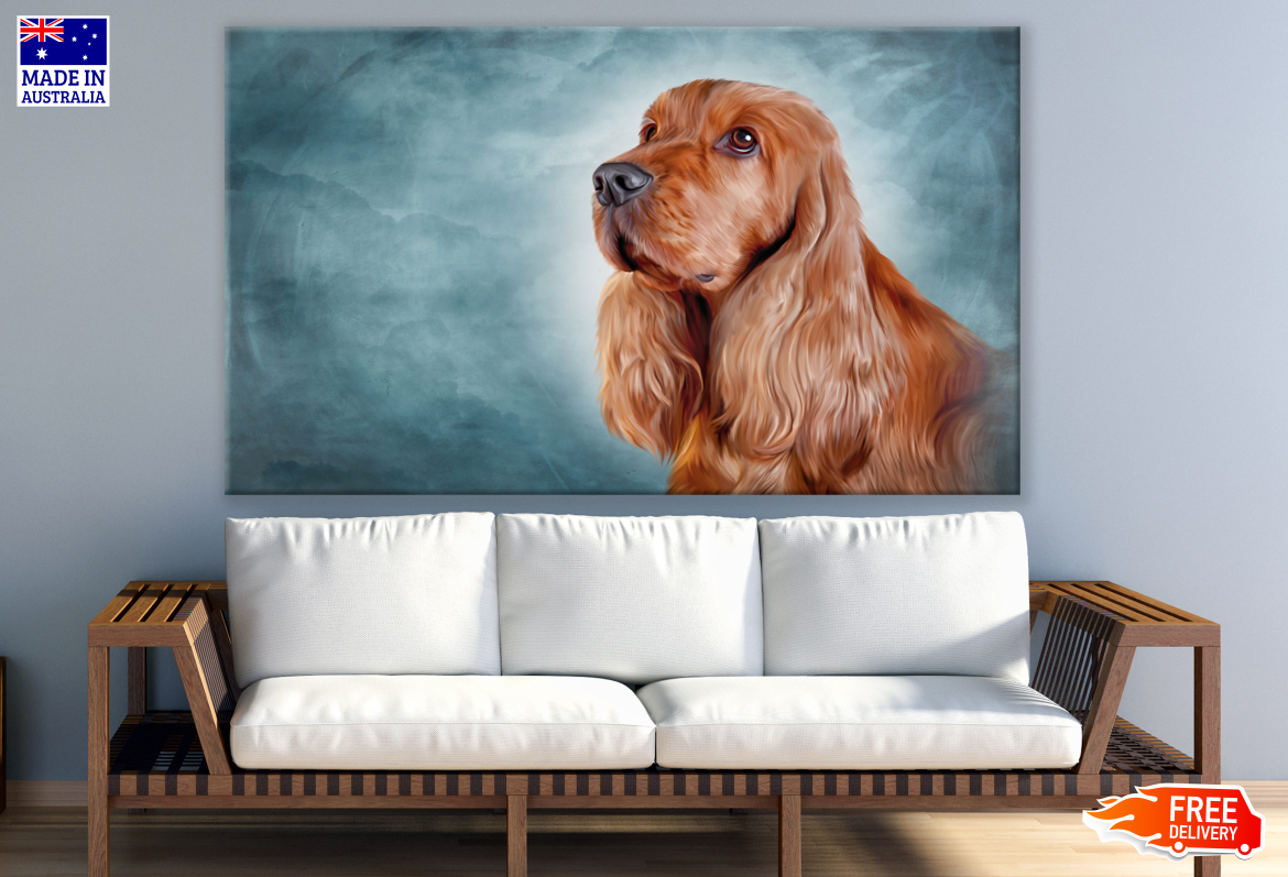 Dog Portrait Painting Print 100% Australian Made