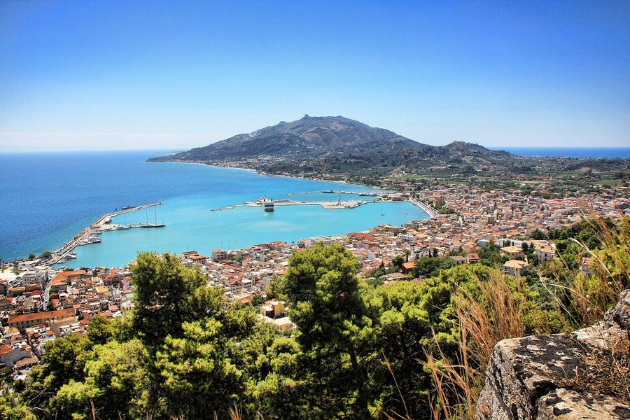 Zakynthos Island Aerial View Photograph, Greece Print 100% Australian Made