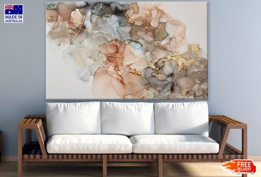 Pink Black & Gold Abstract Design Print 100% Australian Made