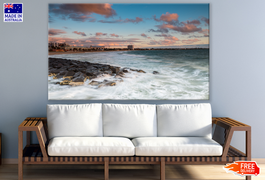 Beach & City View Photograph Print 100% Australian Made