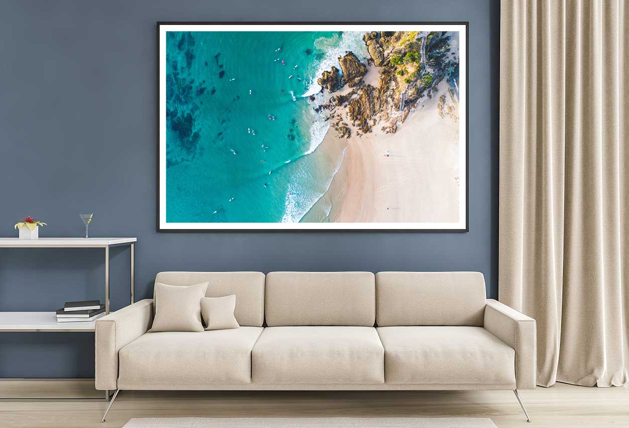 Aerial Noosa Byron Gold Coast View Photograph Home Decor Premium Quality Poster Print Choose Your Sizes