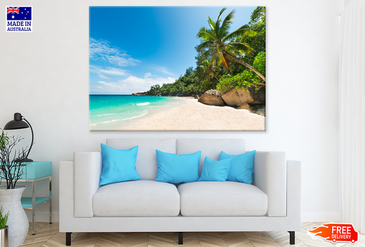 Palm Trees & Sea Sky View Photograph Print 100% Australian Made