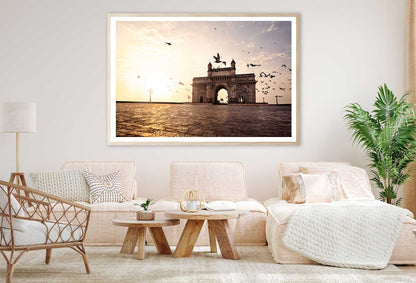 Gateway of India Sunset Scenery Photograph Home Decor Premium Quality Poster Print Choose Your Sizes