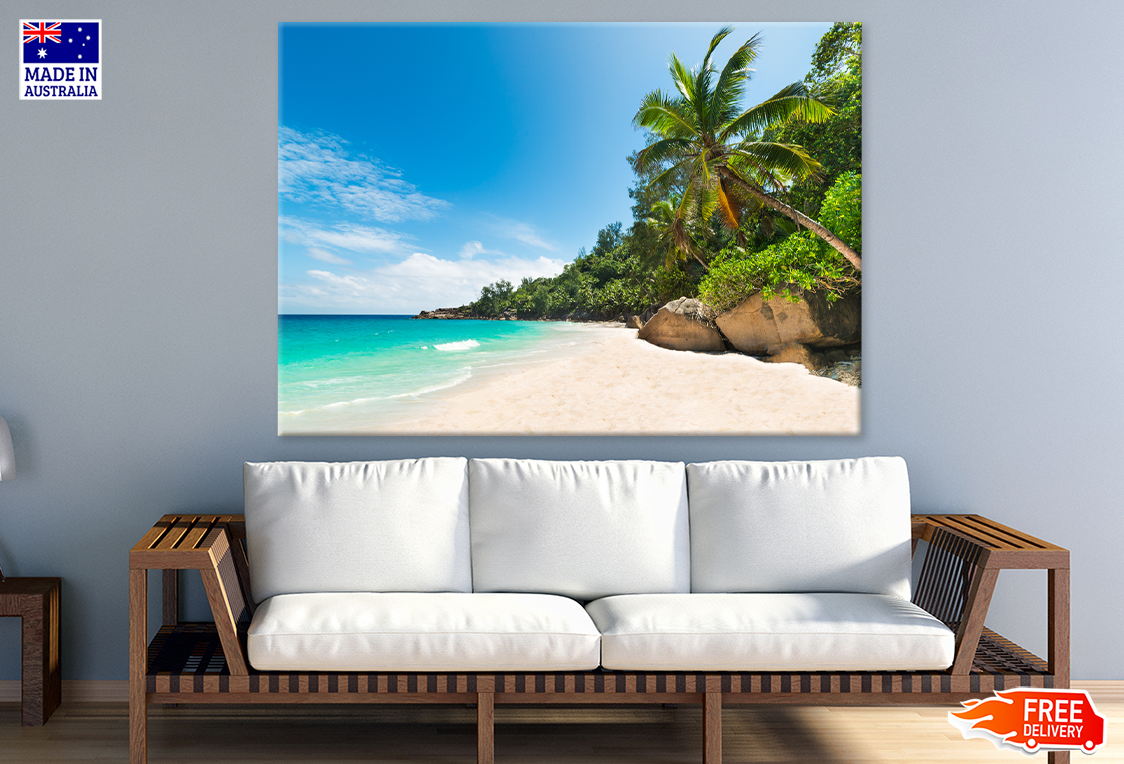 Palm Trees & Sea Sky View Photograph Print 100% Australian Made