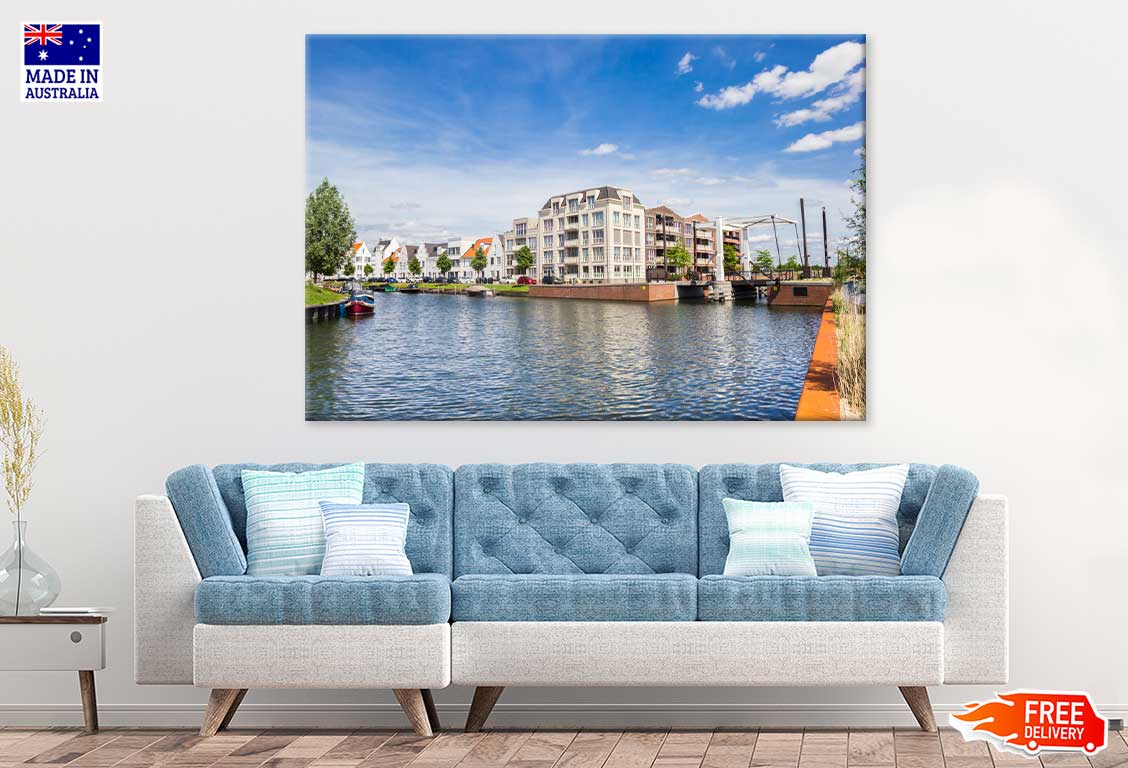 Apartment Building Harderwijk View Photograph Print 100% Australian Made