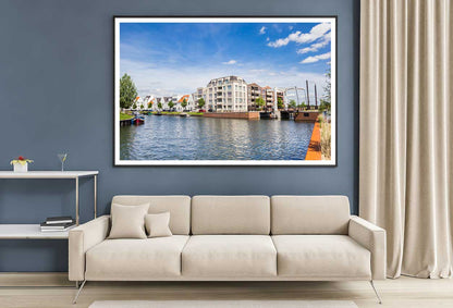 Apartment Building Harderwijk Photograph Home Decor Premium Quality Poster Print Choose Your Sizes