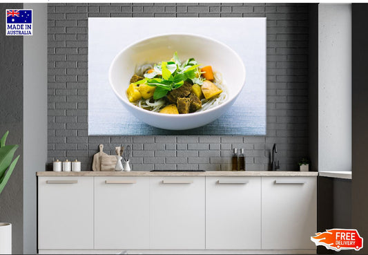 Chicken Salad Served on Bowl Photograph Print 100% Australian Made