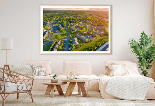 Aerial View Brunswick New Jersey Photograph Home Decor Premium Quality Poster Print Choose Your Sizes