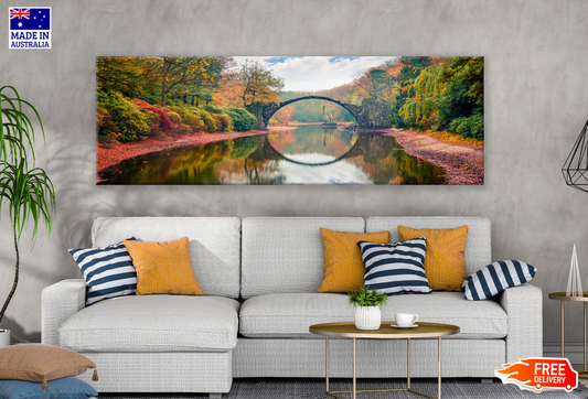 Panoramic Canvas Azalea and Rhododendron Park Kromlau Germany High Quality 100% Australian made wall Canvas Print ready to hang