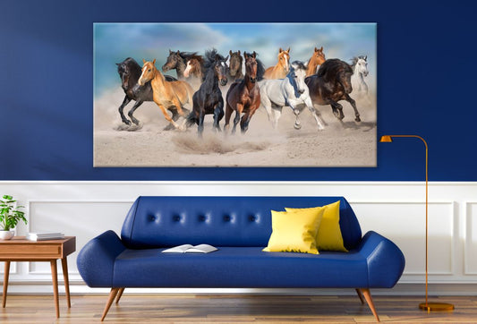 Horse Herd Running Photograph Print 100% Australian Made