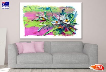 Colourful Floral Art Design Print 100% Australian Made