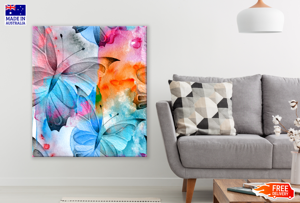 Colourful Butterfly Painting Print 100% Australian Made