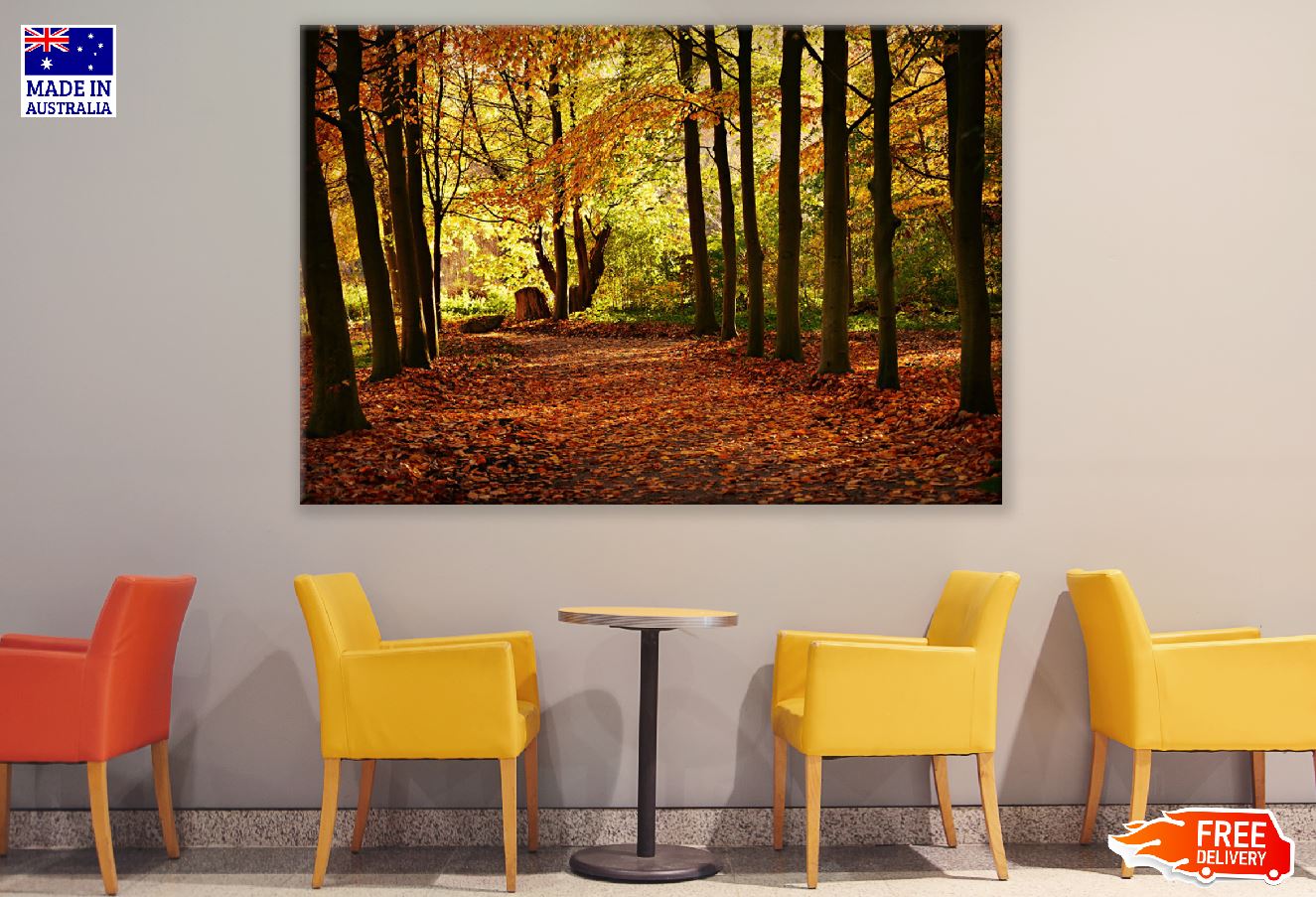 Autumn Forest Trees Photograph Print 100% Australian Made