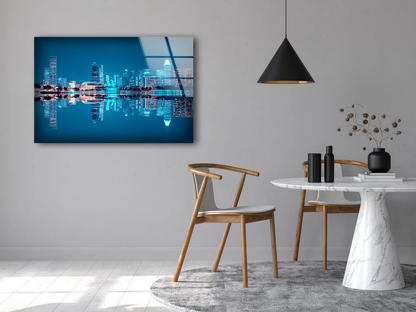 City Night Scenery Photograph Acrylic Glass Print Tempered Glass Wall Art 100% Made in Australia Ready to Hang