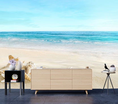 Wallpaper Murals Peel and Stick Removable Stunning Beach View High Quality