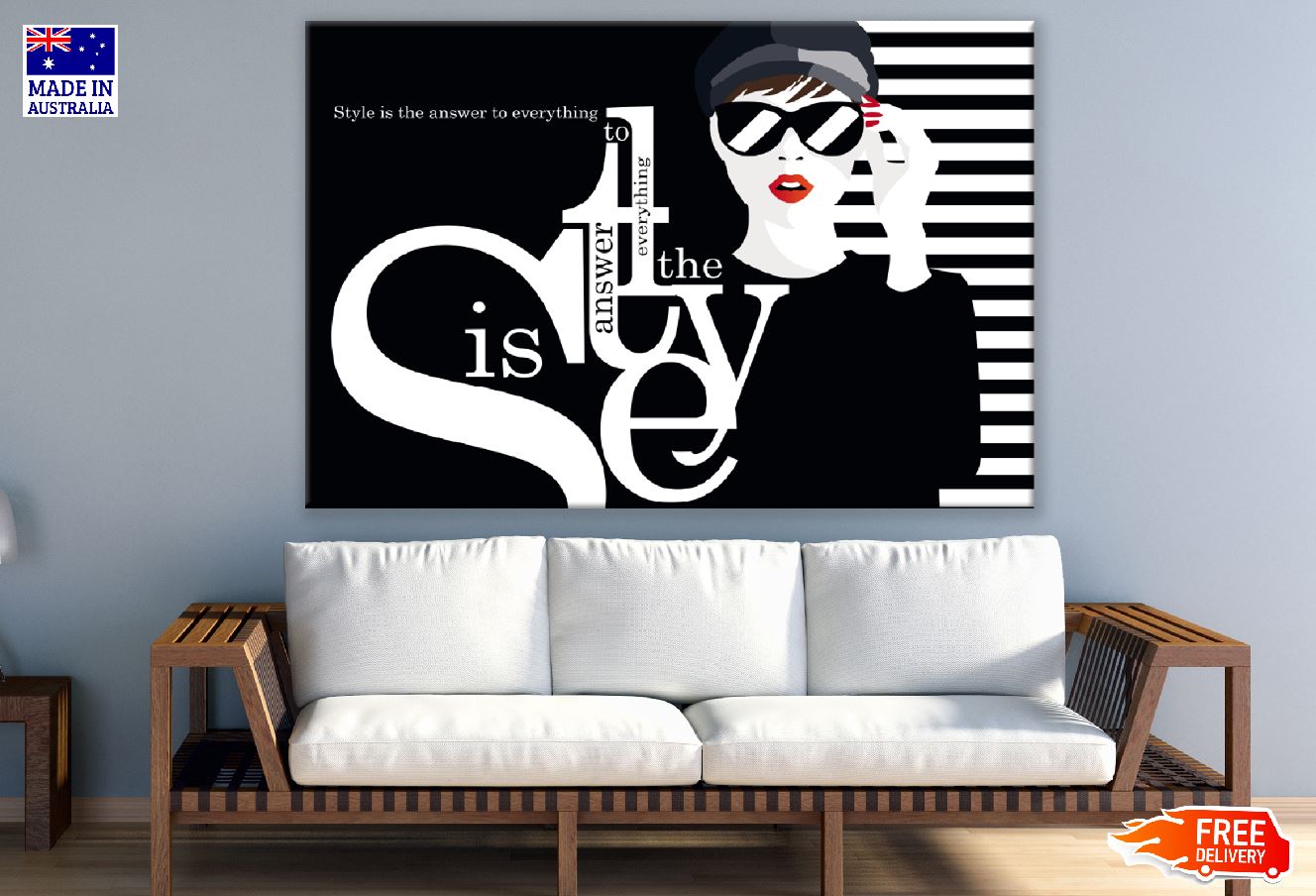 Quote with Fashion Woman Illustration Print 100% Australian Made