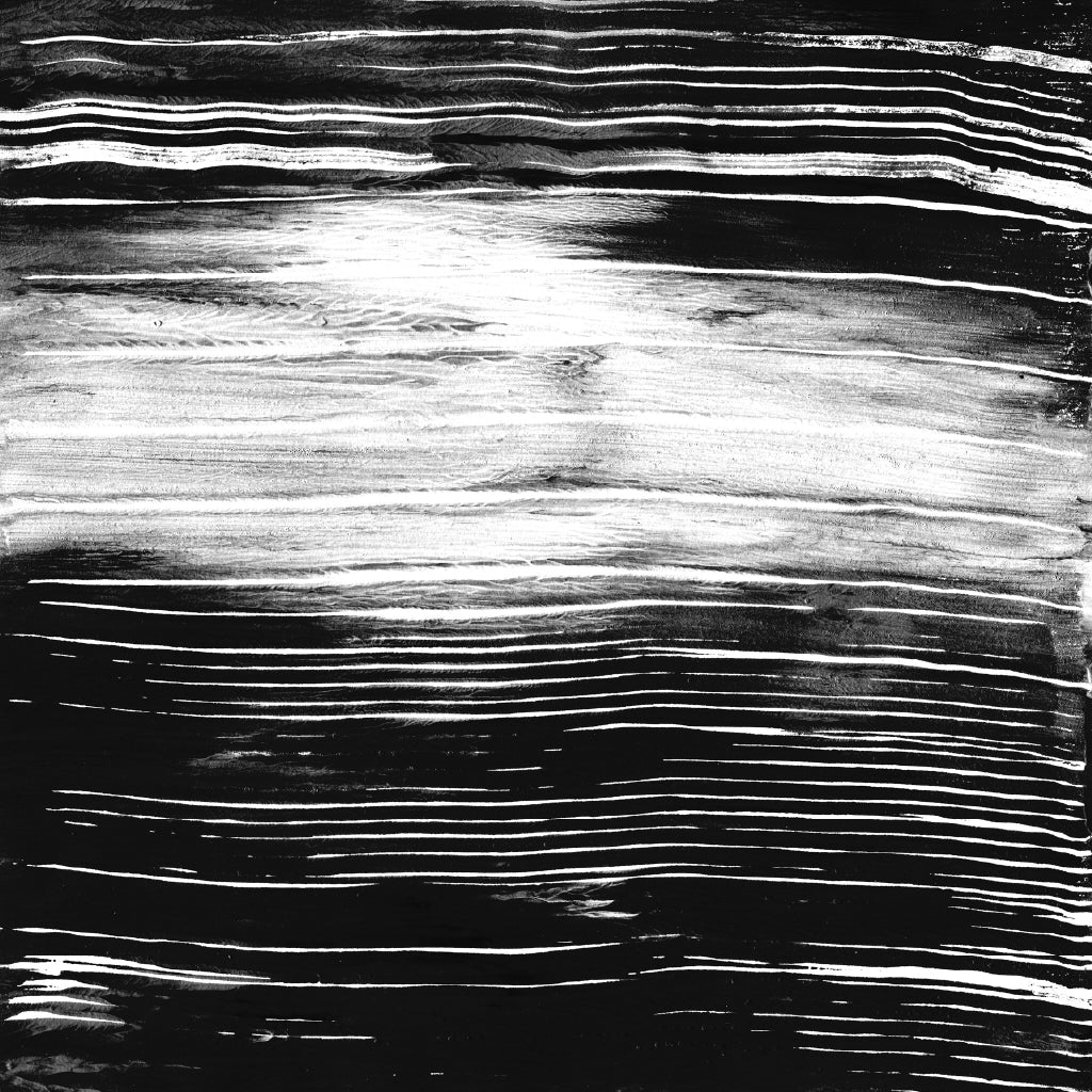 Square Canvas Abstract Vertical B&W Painting High Quality Print 100% Australian Made