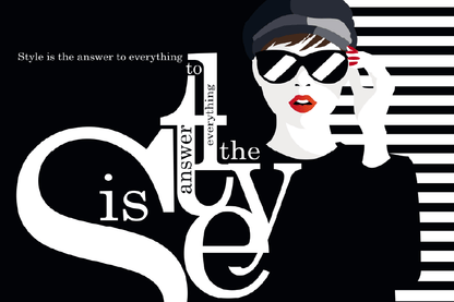 Quote with Fashion Woman Illustration Print 100% Australian Made