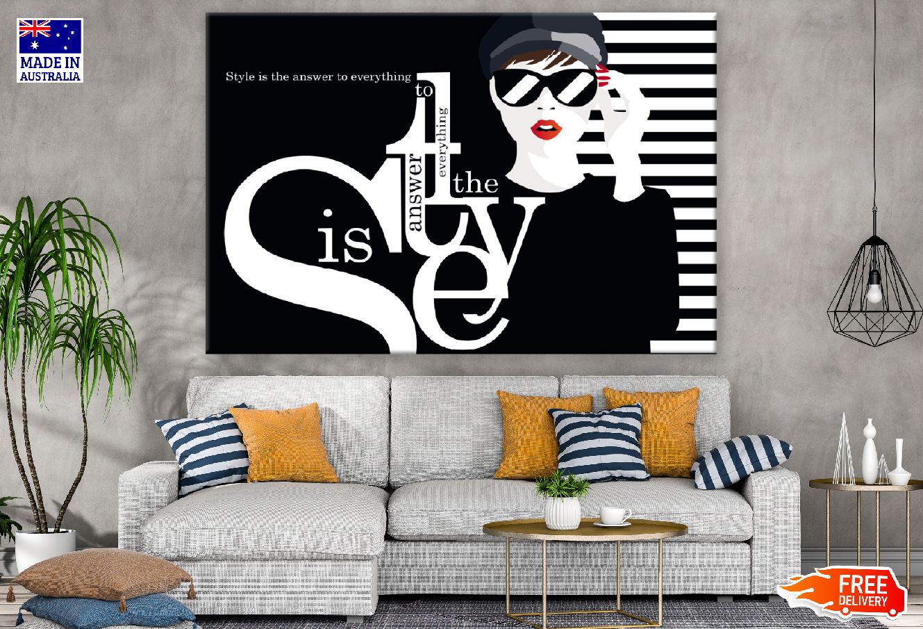 Quote with Fashion Woman Illustration Print 100% Australian Made