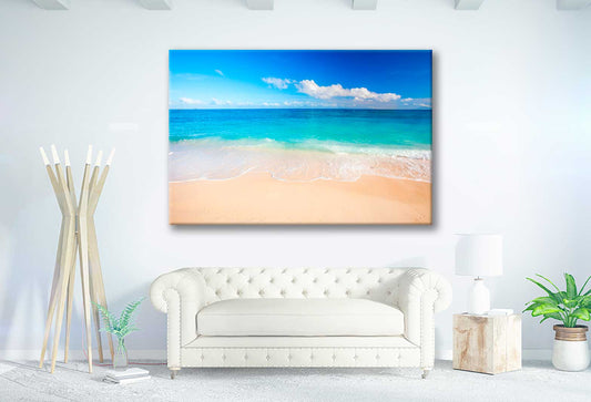 Bella Home Beautiful Beach & Tropical Sea Print Canvas Ready to hang