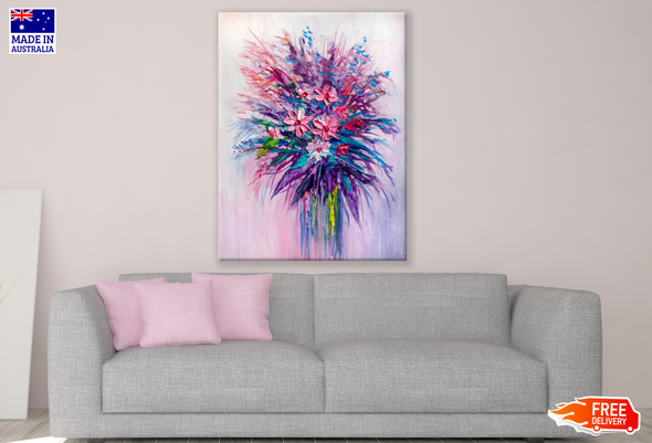 Colourful Flower Bunch Painting Print 100% Australian Made