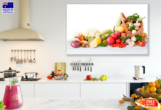 Fruits And Vegetables Photograph Kitchen & Restaurant Print 100% Australian Made