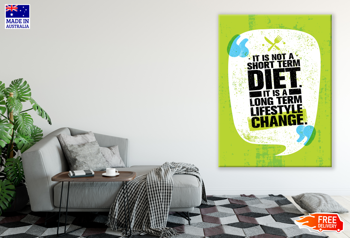 Diet Quote Kitchen & Restaurant Print 100% Australian Made