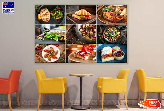 Food Collage Kitchen & Restaurant Print 100% Australian Made