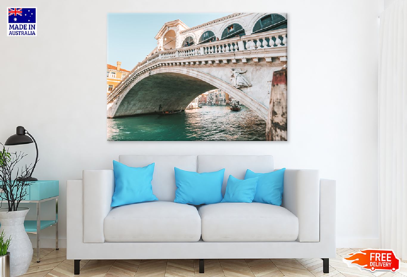 Rialto Bridge & Grand Canal View Photograph Print 100% Australian Made