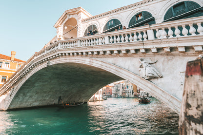 Rialto Bridge & Grand Canal View Photograph Print 100% Australian Made