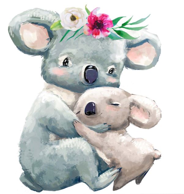 Koala Watercolour Kids Art Print 100% Australian Made