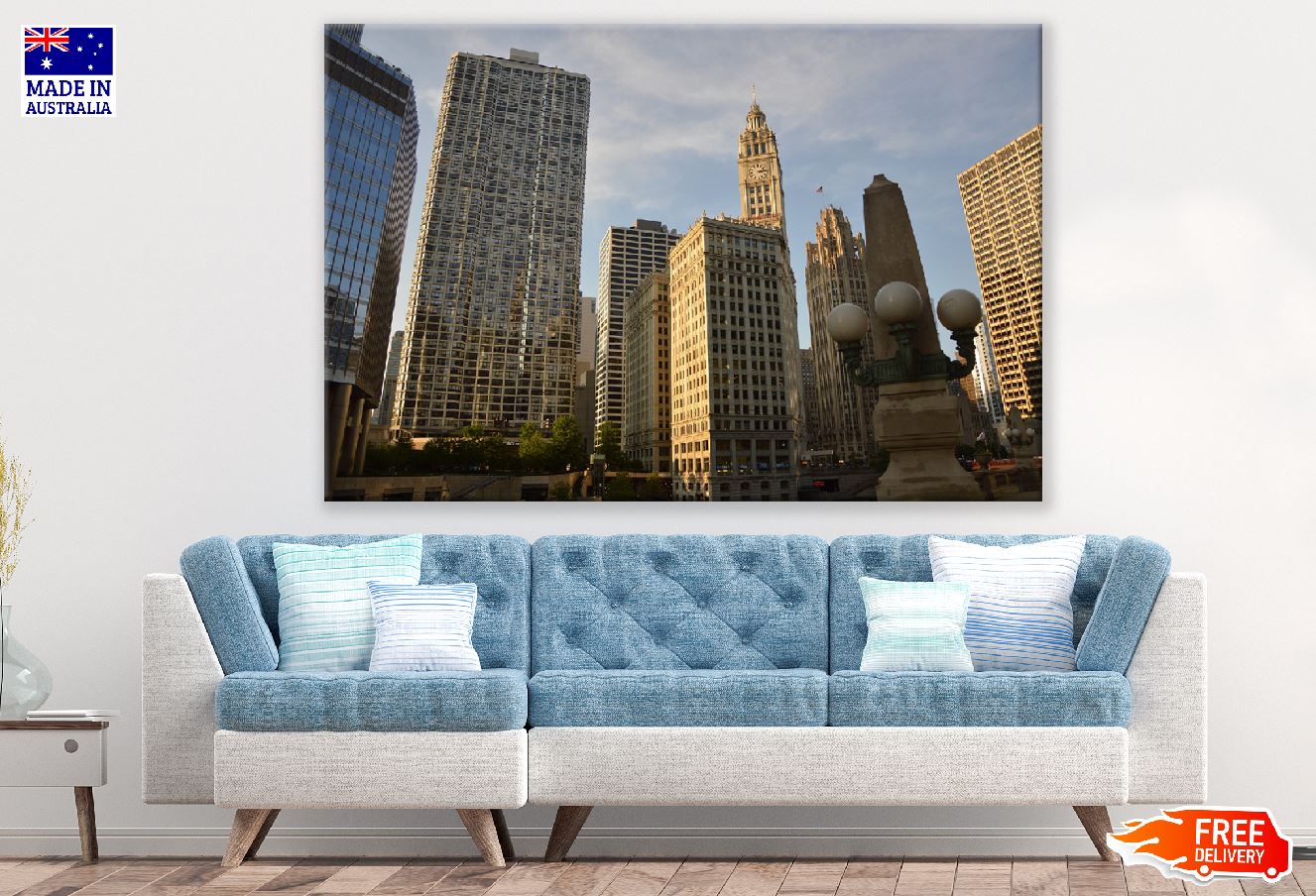 Willis Tower Chicago Skyline Photograph USA Print 100% Australian Made