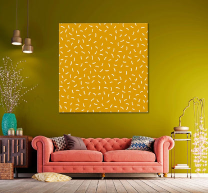 Square Canvas Polka Fabric Pattern Vector Art High Quality Print 100% Australian Made