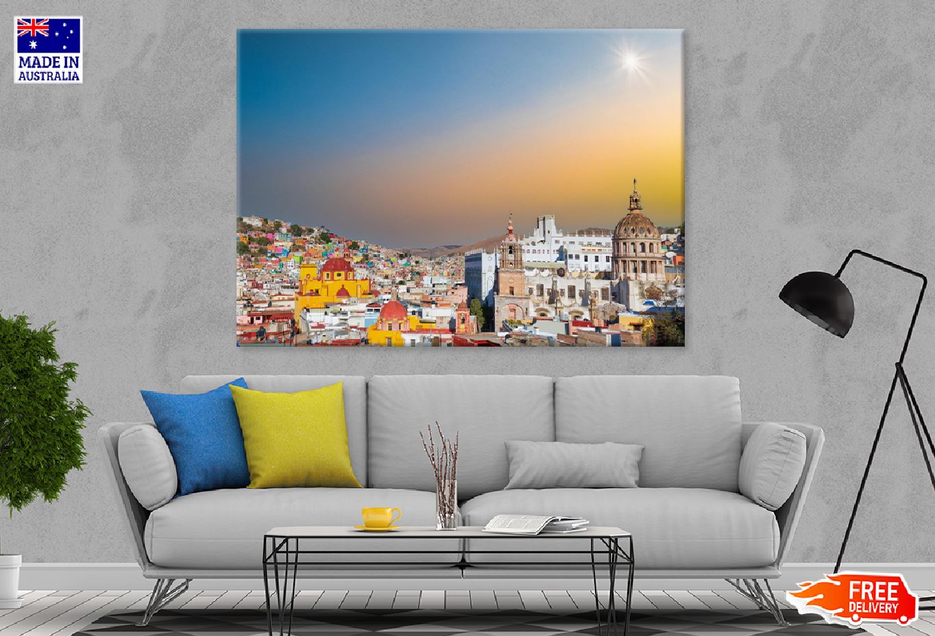 Guanajuato City Sunset View Photograph Print 100% Australian Made