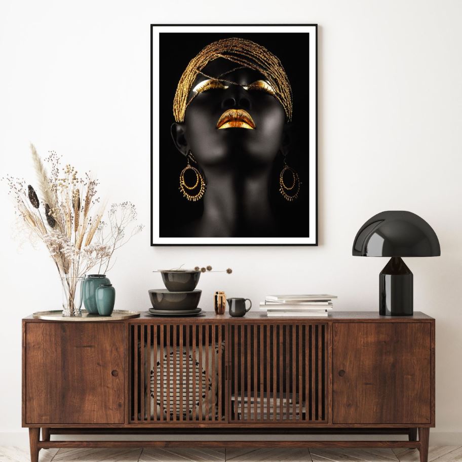 Woman Face Closeup Fashion Photograph Home Decor Premium Quality Poster Print Choose Your Sizes