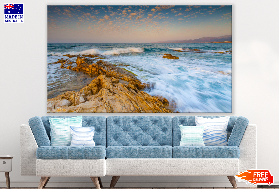 Stunning Beach with Waves Photograph Print 100% Australian Made