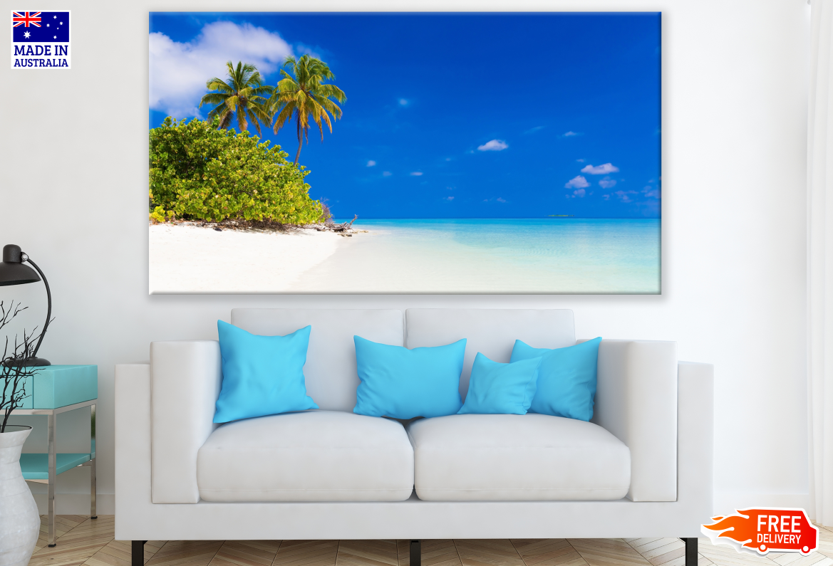 Stunning Beach with Tree & Bush Photograph Print 100% Australian Made