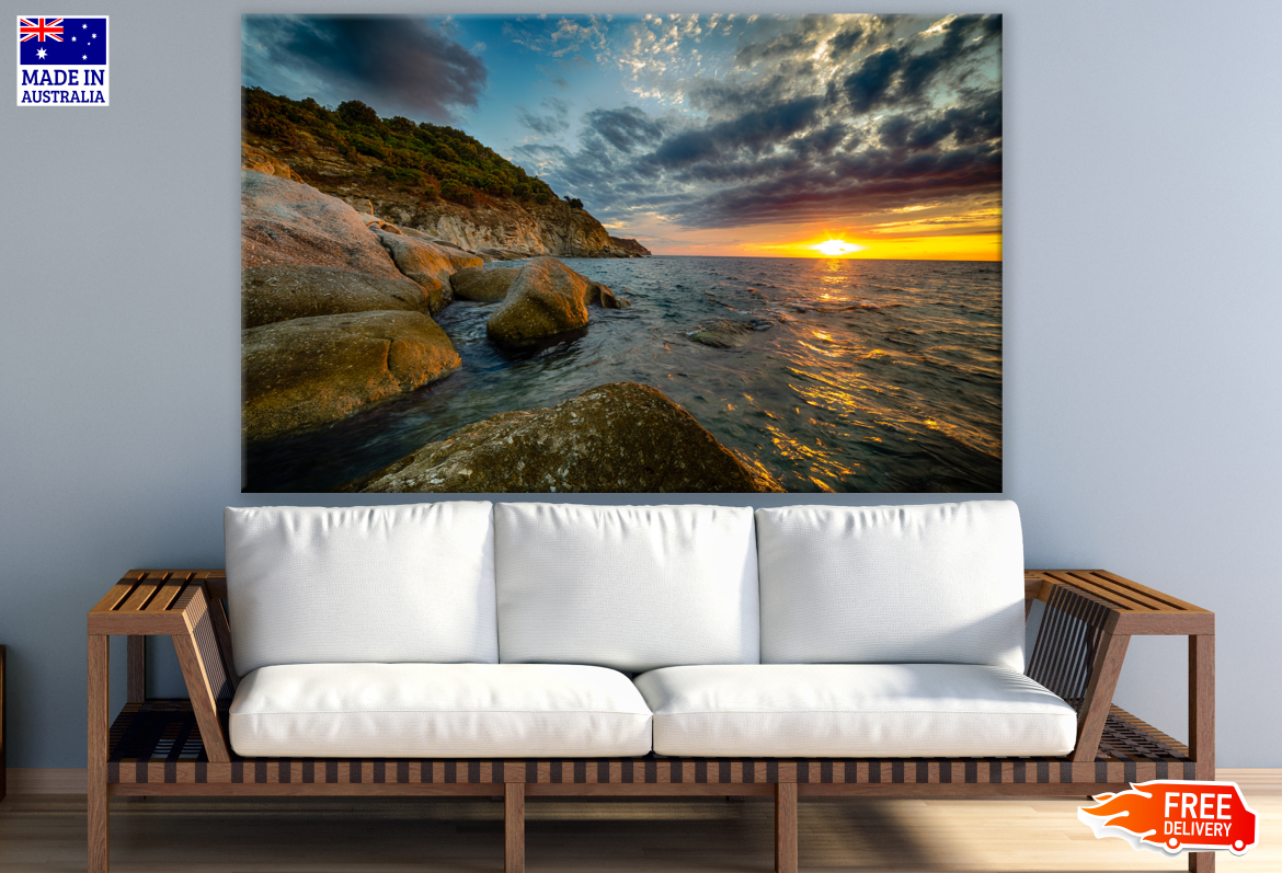 Stunning Beach Sunset Photograph Print 100% Australian Made