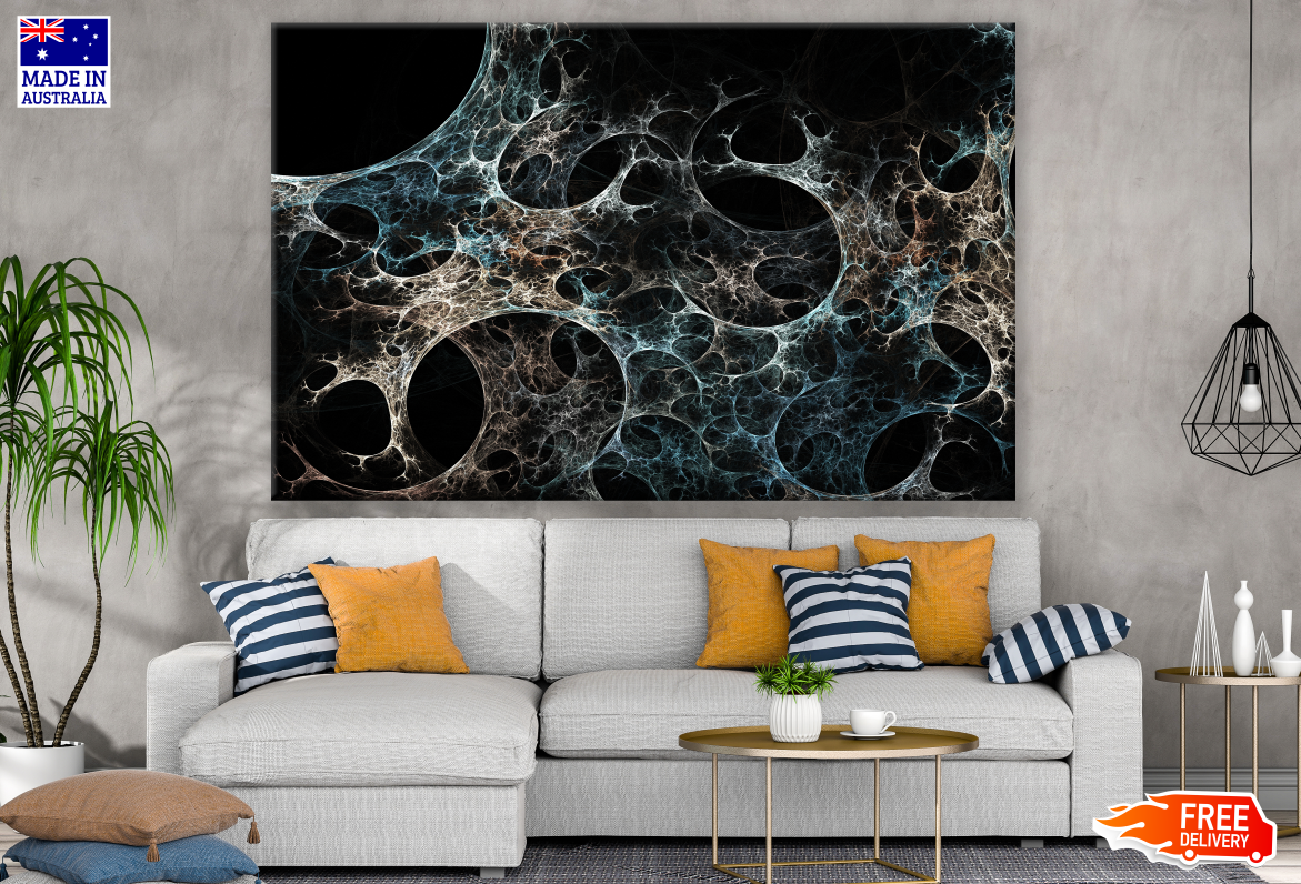 Abstract Spiderweb Fractal Design Print 100% Australian Made