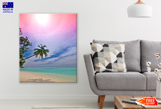 Stunning Beach with Trees Photograph Print 100% Australian Made