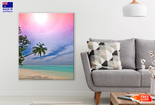 Stunning Beach with Trees Photograph Print 100% Australian Made