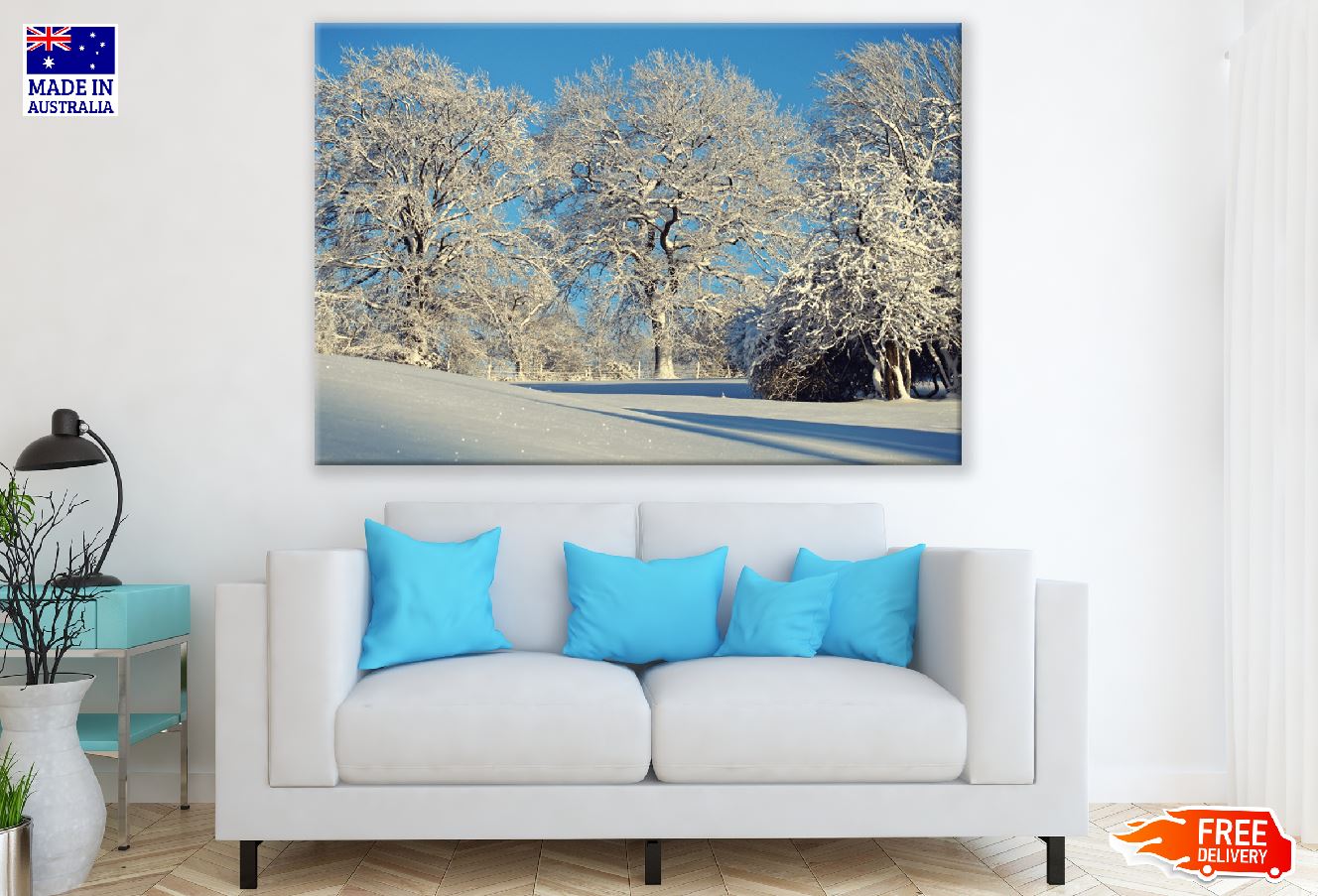 Snowy Winter Forest Photograph Print 100% Australian Made