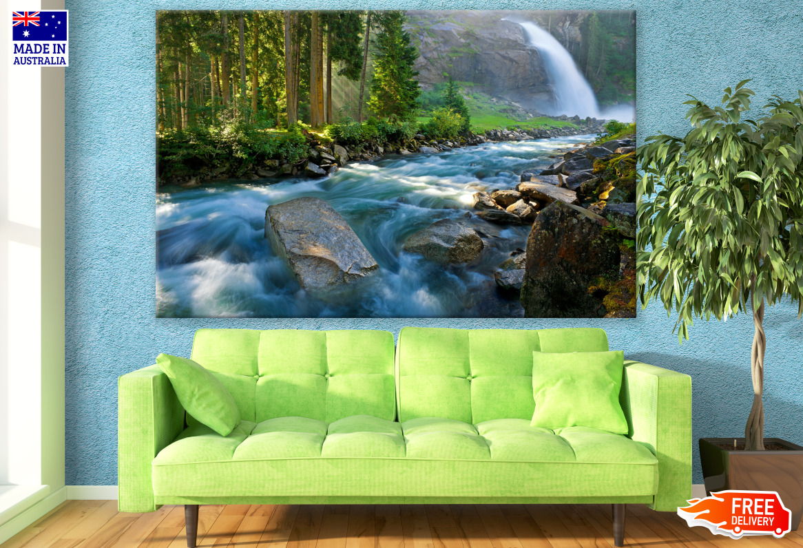 Stunning Waterfall & Forest Photograph Print 100% Australian Made